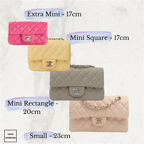 chanel mini flap sizes|Chanel classic flap new mini.